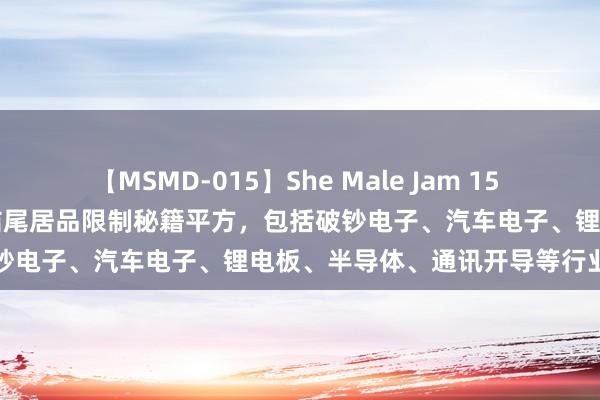 【MSMD-015】She Male Jam 15 念念泰克(301568.SZ)：结尾居品限制秘籍平方，包括破钞电子、汽车电子、锂电板、半导体、通讯开导等行业利用限制